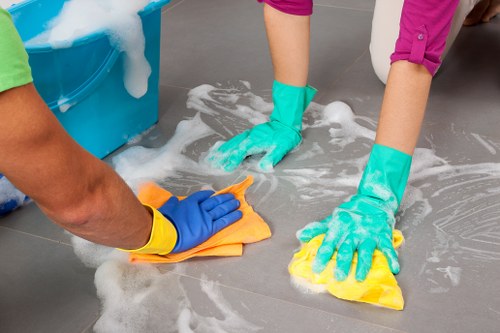 Clean and organized living space maintained by domestic cleaners in W4