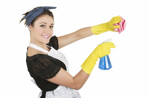 Detailed cleaning of surfaces after construction work in W4